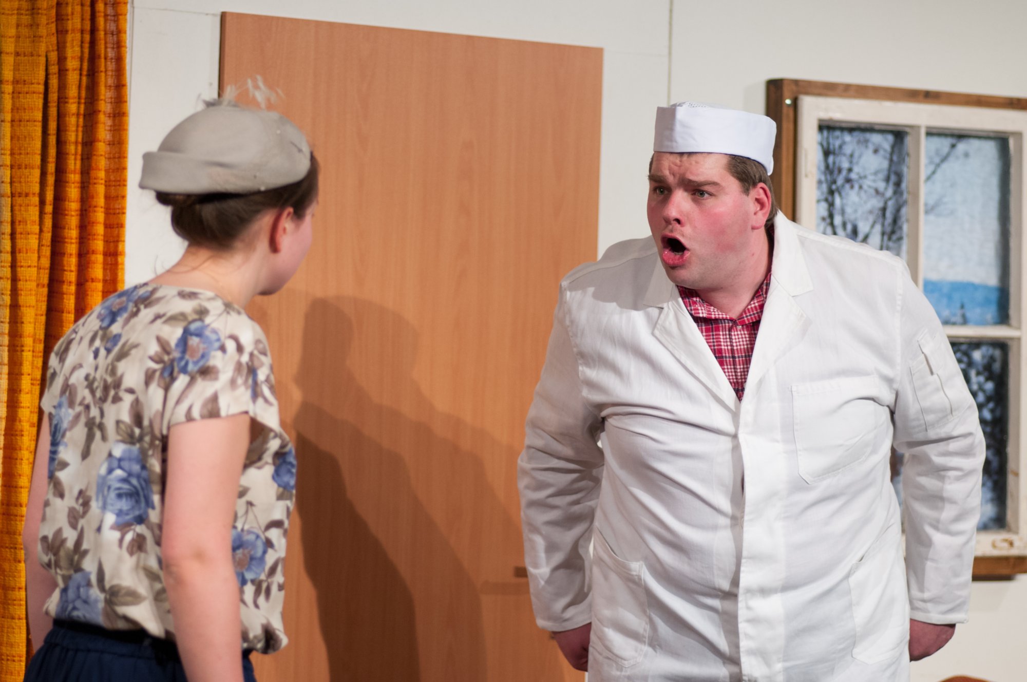 Dorfabend der Landjugend Oberrot zum 50. Jubiläum Theaterstück: Zwischenfall beim Bäcker Strehle. darsteller: Ingo Thalacker als Bäcker Strehle, Nicole Strohmaier als seine Frau, Alexander Nübel als Bäckergeselle Karle, Rebekka Fritz als Haushaltshilfe Christel und Moritz Wieland als fahrender Teppichhändler.