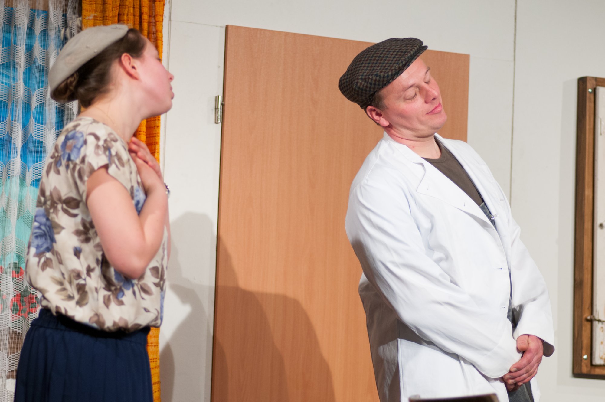 Dorfabend der Landjugend Oberrot zum 50. Jubiläum Theaterstück: Zwischenfall beim Bäcker Strehle. darsteller: Ingo Thalacker als Bäcker Strehle, Nicole Strohmaier als seine Frau, Alexander Nübel als Bäckergeselle Karle, Rebekka Fritz als Haushaltshilfe Christel und Moritz Wieland als fahrender Teppichhändler.