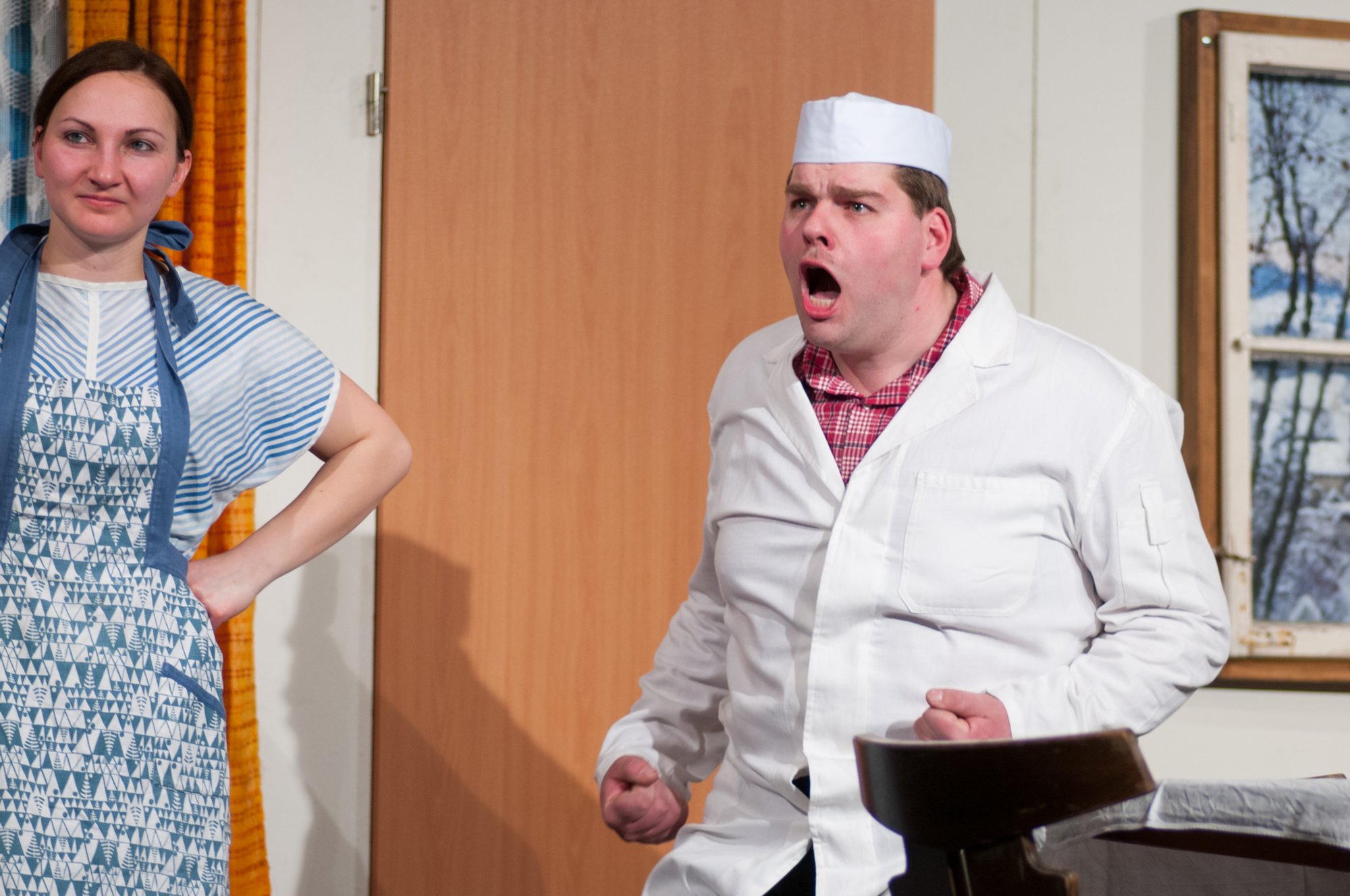 Dorfabend der Landjugend Oberrot zum 50. Jubiläum Theaterstück: Zwischenfall beim Bäcker Strehle. darsteller: Ingo Thalacker als Bäcker Strehle, Nicole Strohmaier als seine Frau, Alexander Nübel als Bäckergeselle Karle, Rebekka Fritz als Haushaltshilfe Christel und Moritz Wieland als fahrender Teppichhändler.