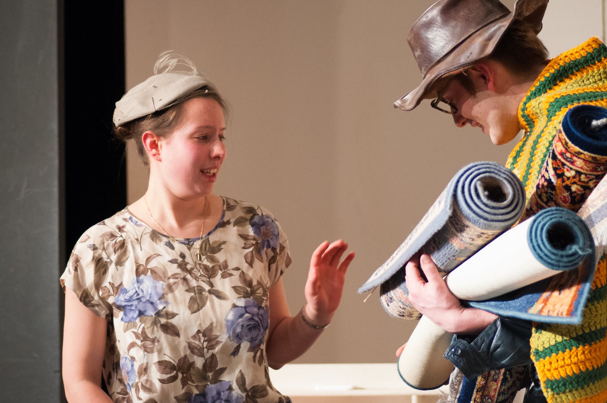 Dorfabend der Landjugend Oberrot zum 50. Jubiläum Theaterstück: Zwischenfall beim Bäcker Strehle. darsteller: Ingo Thalacker als Bäcker Strehle, Nicole Strohmaier als seine Frau, Alexander Nübel als Bäckergeselle Karle, Rebekka Fritz als Haushaltshilfe Christel und Moritz Wieland als fahrender Teppichhändler.