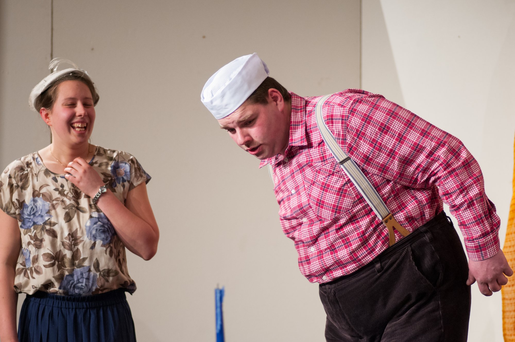 Dorfabend der Landjugend Oberrot zum 50. Jubiläum Theaterstück: Zwischenfall beim Bäcker Strehle. darsteller: Ingo Thalacker als Bäcker Strehle, Nicole Strohmaier als seine Frau, Alexander Nübel als Bäckergeselle Karle, Rebekka Fritz als Haushaltshilfe Christel und Moritz Wieland als fahrender Teppichhändler.