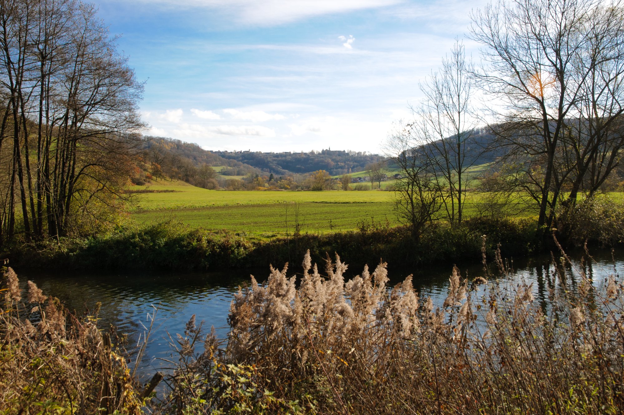 Jagst und Panoramablicke Unterregenbach