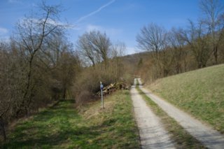 Wanderung Braunsbach - Döttingen Der Weg biegt links vom Schotterweg ab. Wanderung durch Wiesenwege und Steinriegel nach Döttingen. Über das Tal des Eschentaler Baches zur Hochfläche der...